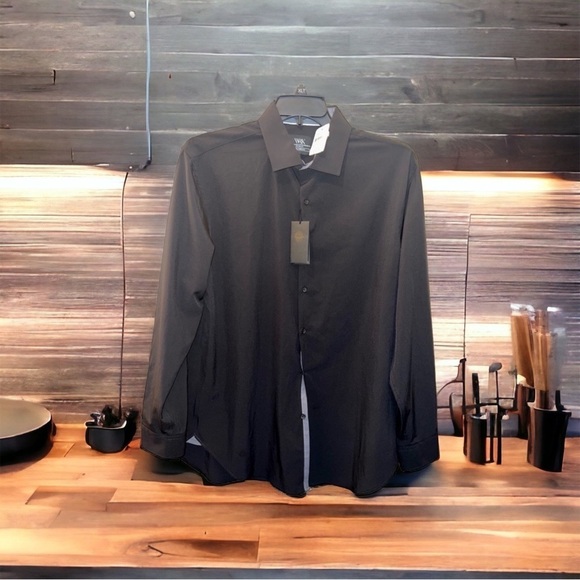 Wrk men slim fit performance dress shirt. - Picture 1 of 7